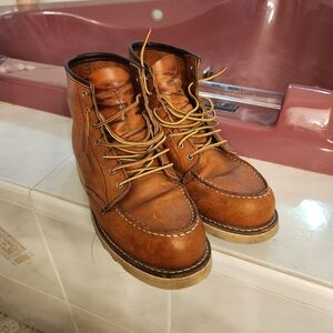 Red Wing Shoes Brown Leather Boots